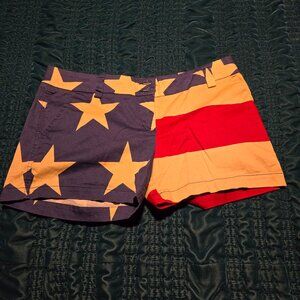 Loudmouth flag patriotic shorts size 12